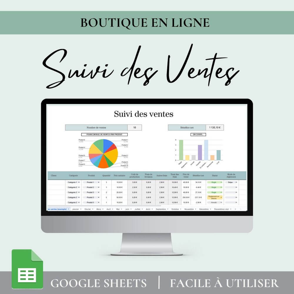 tableau suivi activité excel google sheets, gestion des commandes clients excel, tableau excel suivi commercial