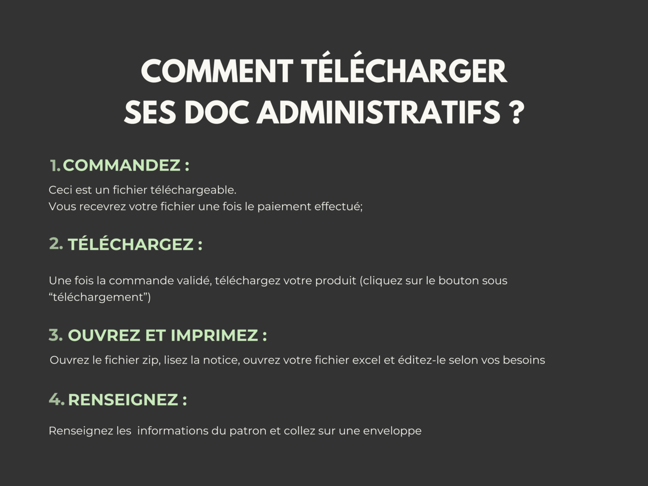 Bundle modèles de documents administratifs pour Couturières et Créatrices (facture, bon de commande, reçu...) – Image 6