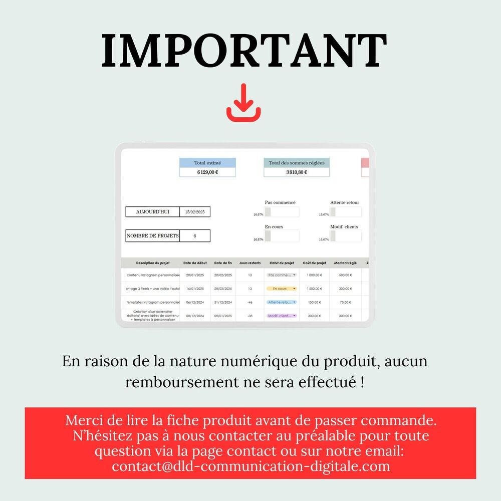 Modèle de fichier client Google Sheets à télécharger – Image 7